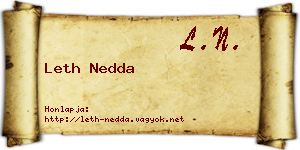 Leth Nedda névjegykártya